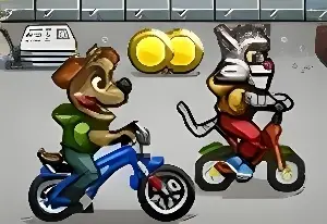 Игра Собака на Велосипеде