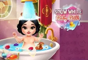Игра Снежно Белый Ребенок в Ванной