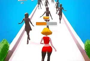 Girl Run Beauty 3d
