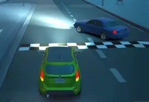 3D Night City: гонки для 2 игроков
