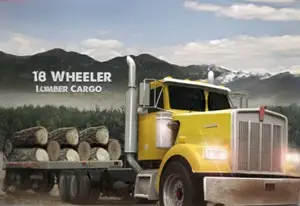 18 Wheeler Lumber Cargo