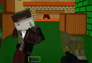Пиксельный бой SWAT и зомби