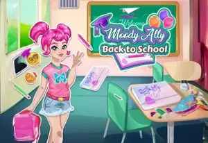 Игра Moody Ally Назад в школу