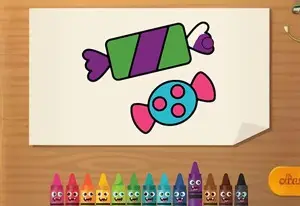 Игра Счастливые мелки: раскраски