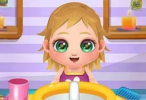 Игра Малышка Кэти Ер9: Гигиена ванной комнаты онлайн