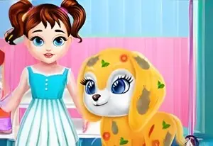 Игра Забота о щенке малышки Тейлор