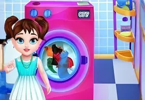 Игра Малышка Тейлор Занимается Стиркой