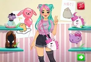 Игра Переодевалки фанатки аниме