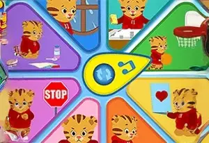 Игра Тигренок Даниэль: Вращай и пой онлайн