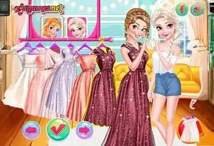 Игра Эльза и Анна Подружки Невесты