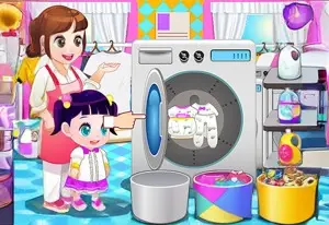 Игра Мама: Детская Прачечная