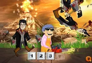 Grandma Chainsaw Action