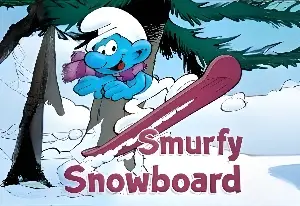 Игра Смурфики: Сноуборд