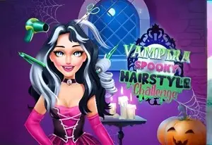 Vampira Spooky Hairstyle Challenge