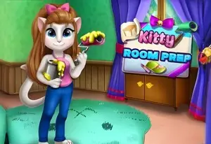 Игра Китти: Уборка Комнаты