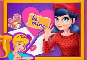 Game for girls: Ladybug and valentines