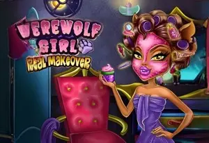 Игра Девушка-оборотень Реальный макияж