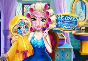 Игра Эльза Мамочка Настоящий Макияж