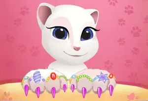 Игра Малышка Анжела: Отличный Маникюр