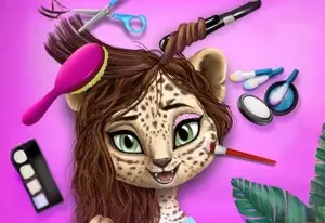 Игра Летний Макияж Животных Джунглей