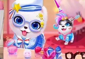 Игра Симпатичная виртуальная собака онлайн
