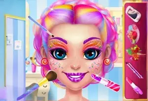 Игра Конфетный Макияж Модной Девушки