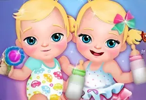 Мои новые близнецы - игра по уходу за младенцем