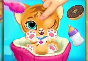 Игра Уход за Маленьким Тигром