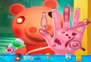 Игра Пигги лечит руки онлайн