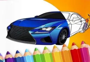 Игра Японские роскошные автомобили: Книжка раскраска онлайн
