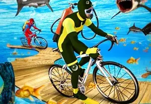 Игра Приключения под Водой на Велосипеде