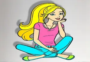 Barbie Coloring Game