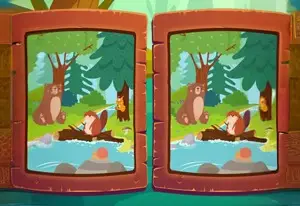 Игра Найди Отличия: Животные