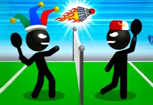 Игра Стикмен Бадминтон На Двоих
