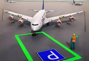 Игра Парковка Самолета в Аэропорту 3D