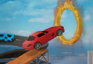 Автомобильные каскадерские гонки Mega Ramps
