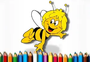 Back To School Bee Coloring Book