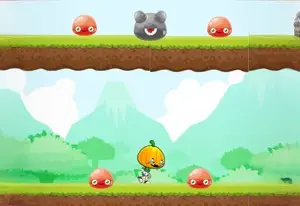 Игра Игра-платформер Тыквенный ниндзя онлайн