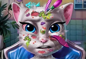 Игра Косметолог для Кошки Анжелы