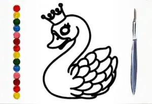 BTS Swan Coloring Book