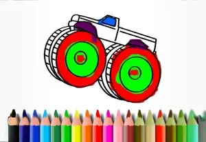 Раскраска BTS Monster Truck
