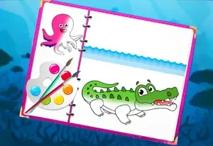 Игра Морские Создания Раскраска