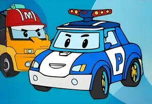 Игра Робокар Поли: Раскраска