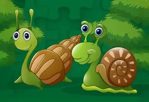 Игра Милые улитки: Пазл