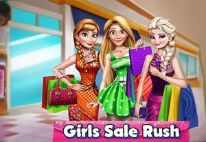 Игра Принцессы спешат на распродажу