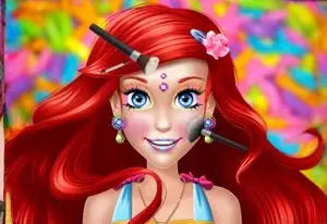 Игра Конфетный Макияж Ариэль