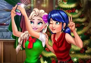 Игра Леди Баг и Эльза: Селфи
