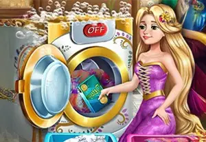 Игра Златовласая принцесса: День стирки онлайн