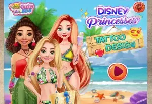 Игра Disney Princess - Дизайн татуировки