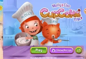 Игра Молли и Клео готовят кекс